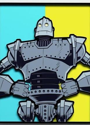 Картина из дерева |iron giant