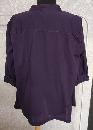 Натуральная торсечка коттоновая блуза большой размер3 фото