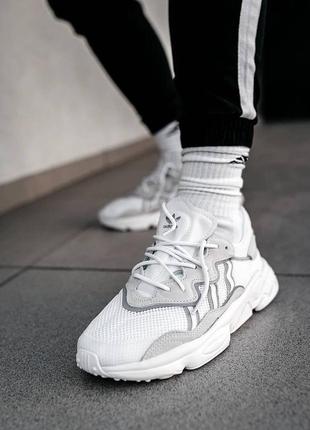 Adidas ozweego white мужские кроссовки8 фото