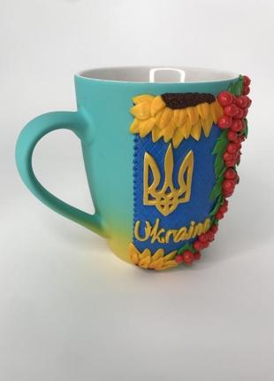 Чашка з національними символами україни4 фото