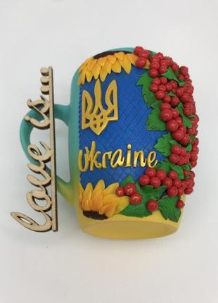 Чашка з національними символами україни2 фото
