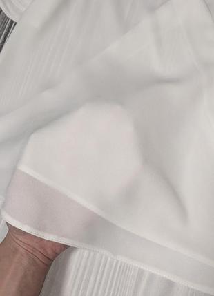 Белая шифоновая блуза назапах new look #3574 фото