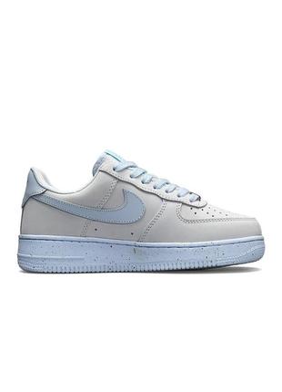 Женские кроссовки nike air force 1 gray blue