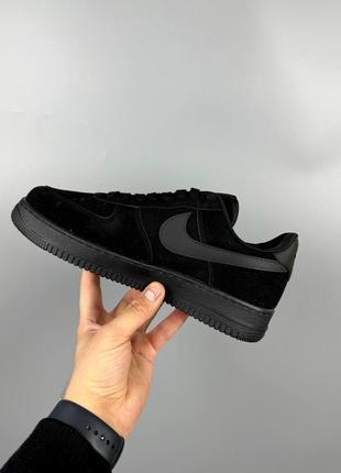 Мужские кроссовки найк аир форс чёрные / nike air force black8 фото