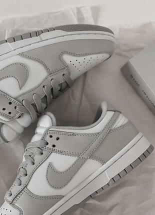 Кросівки nike dunk low grey fog6 фото