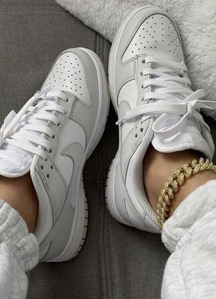 Кросівки nike dunk low grey fog3 фото