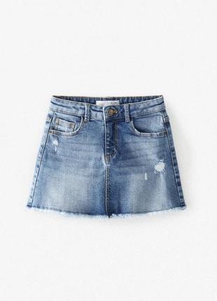 Стильная джинсовая юбка zara 140 см
