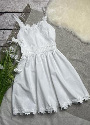 Белоснежное платье сарафан1 фото