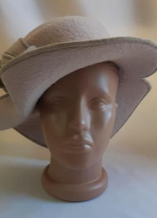Шляпа женская шерсть-фетр5 фото