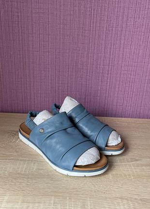 Босоножки щеnorah blue leather2 фото