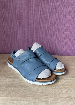 Босоножки щеnorah blue leather6 фото