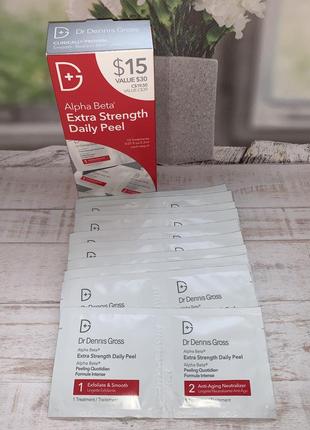 Пілінг dr dennis gross - alpha beta extra strength daily peel серветки1 фото