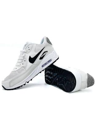 Кросівки nike air max 90 white black1 фото