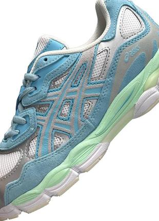 👕женские кроссовки asics gel - nyc blue mint8 фото