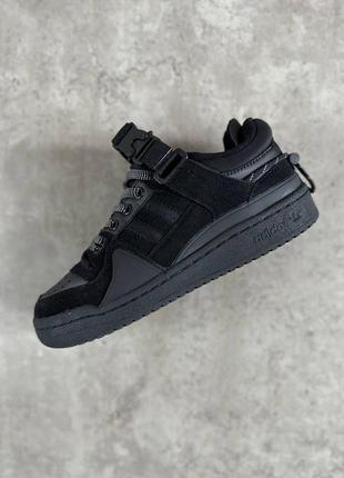 Мужские кроссовки adidas forum low bad bunny black адидас форум черного цвета