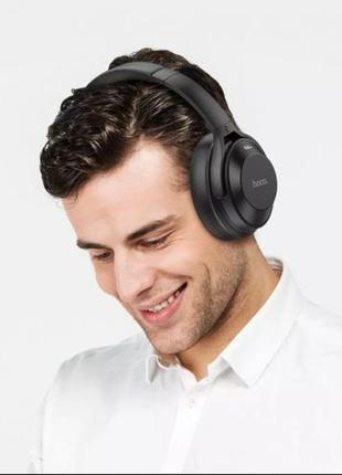 Беспроводные bluetooth 5.3 наушники hoco w37 sound active noise reduction чёрные6 фото