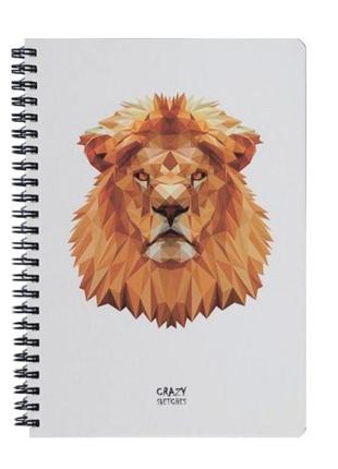 Скетчбук lion на пружині1 фото