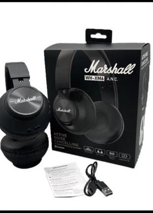 Наушники беспроводные bluetooth marshall wh-xm6 черные1 фото