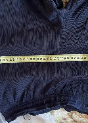 Темно-сині штани ( брюки ) (50% віскози) літні, легкі5 фото