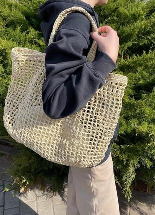 Авоська, шопер, плетена сумка3 фото