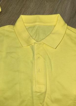 Жовте поло, футболка на 10-11 років2 фото