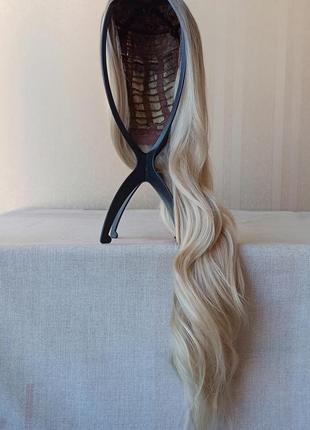 Новый длинный парик, без чешуйки, блонд, термостойкая, парик1 фото