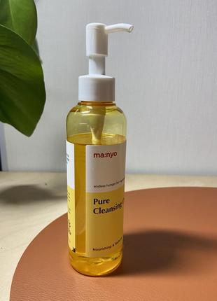 Manyo pure cleansing oil  ma:nyo гідрофільна олія, засіб для зняття макіяжу корея органічна косметика2 фото