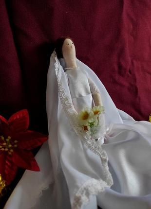 Кукла невеста в стиле тильда5 фото