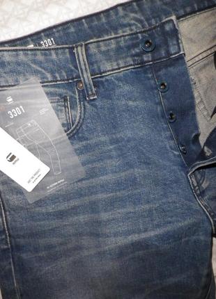 Джинси чоловічі g-star raw 3301 (slim faded cascade) w326 фото