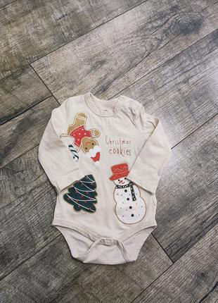 Боді, бодік з довгим рукавом, so cute, р. 74, 6-9 міс., довжина 40см