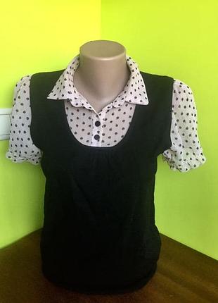 Блуза трикотажна papaya/кофточка двійка (імітація) ‼️мін-не замовлення 175 грн‼️