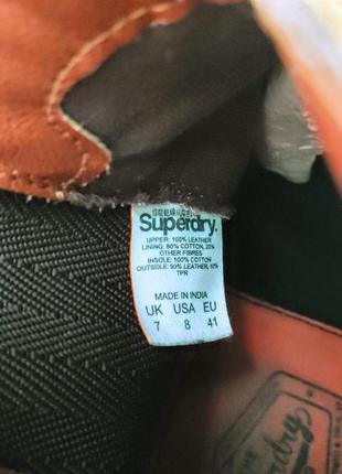 Замшеві черевики 41 розмір superdry8 фото