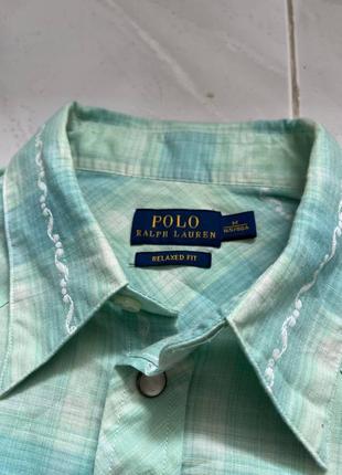 Рубашка polo ralph lauren оригінал ковбой2 фото