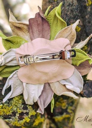 Брошь-заколка «marys leather accessories» от cтудии аксессуаров марии суслиной