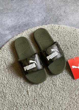 Puma cool cat 2.0 camo slide оригінал нові чоловічі шльопанці шльопки тапочки тапки сланці слайди1 фото