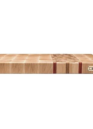 Торцева обробна дошка cubo maple ornament (клен,дуб,падук) 40х29х4см2 фото