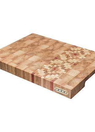 Торцева обробна дошка cubo oak ornament (дуб,клен,сапеле) 40х29х4см