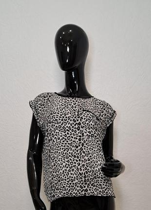 Блуза футболка жіноча леопардова oasis1 фото