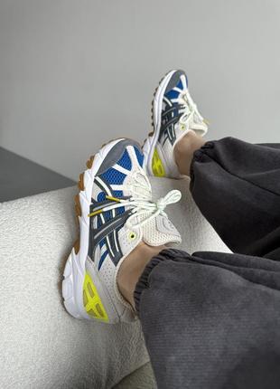 👟 кроссовки asics gel sonoma 15-50 beige/blue/наложка bs👟3 фото