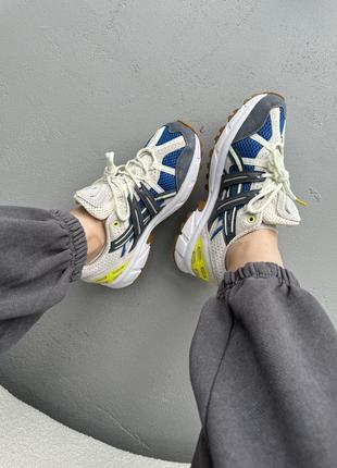 👟 кроссовки asics gel sonoma 15-50 beige/blue/наложка bs👟6 фото