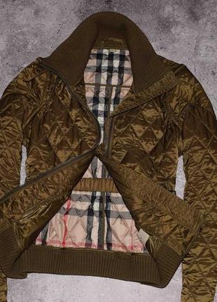 Burberry brit jacket (женская премиальная стеганая куртка барбери )3 фото