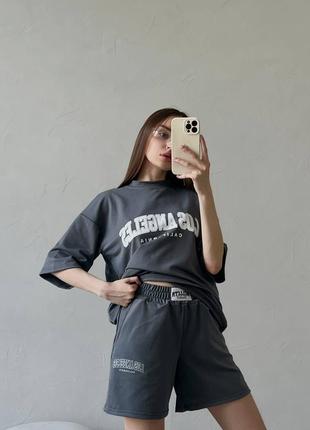 Женский костюм футболка шорты
