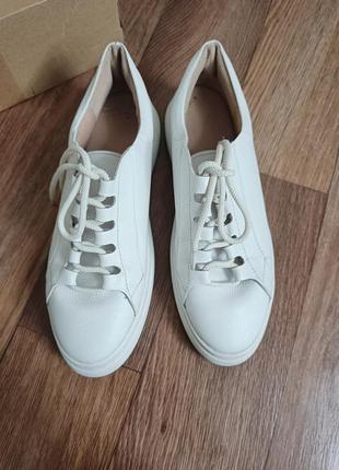 Женские белые кожаные кеды/ кроссовки 40 р 26 см.3 фото