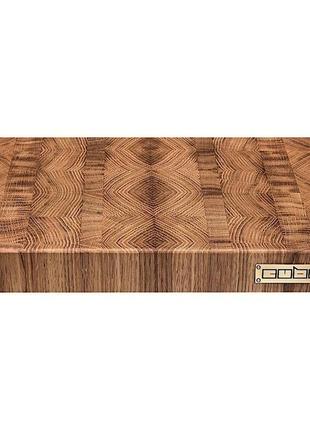 Торцевая разделочная доска cubo oak symmetry small (дуб) 30x20x4см3 фото