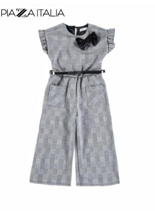 Стильный нарядный комбинезон, брюки кюлоты, платье, платье piazza italia 5-6лет