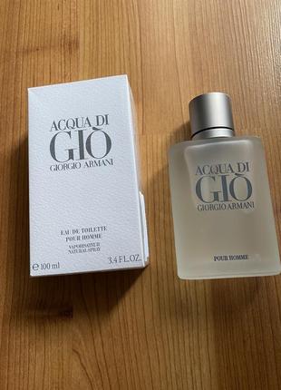 Туалетная вода giorgio armani acqua di gio pour homme 100 ml.1 фото