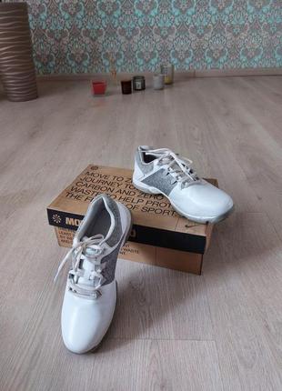 Кросівки біло-сірі slazenger v200 golf ld10, розмір 37,5, можна на 37
