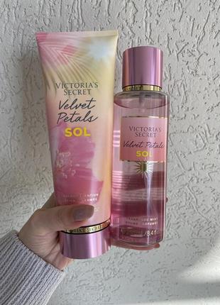 Набір victoria’s secret velvet petals sol міст + лосьйон