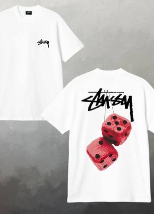 Футболка stussy fuzzy dice / футболка стусы стусси стухи3 фото