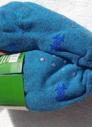 Термошкарпетки дитячі антиковзкі. вік 1-2 роки. довжина 12-14 см. сині2 фото